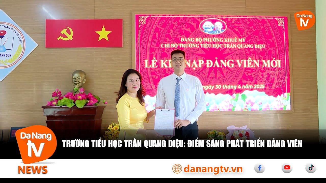 TRƯỜNG TIỂU HỌC TRẦN QUANG DIỆU ĐIỂM SÁNG PHÁT TRIỂN ĐẢNG VIÊN - youtube