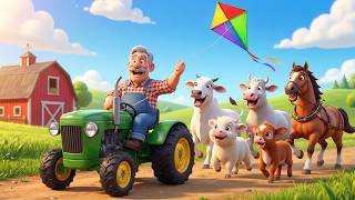 Old MacDonald Had a Farm | Farm Life for Kids | Animal Sounds Song &amp; Nursery Rhymes