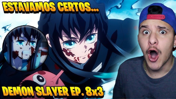 REACT: DEMON SLAYER (Kimetsu No Yaiba) 3 Temporada Episódio 7/O LUA  SUPERIOR 4 SE FUNDIU! 