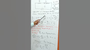 L-C-R CIRCUIT AS A DAMPED HARMONIC OSCILLATOR #olympiad #advance #mains#bits  #comptitiveexam