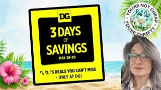 Dollar General 3 Days of Savings Day 1 (5/28/26)