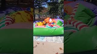 Mikkey Mouse big Air Balloon For Kids Jump Getting Air To Start Balloon #jumping #balloons #shorts