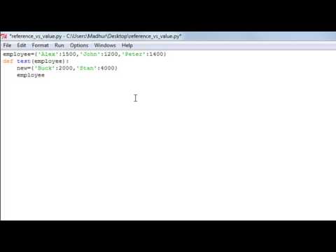 Python Programming Tutorial   36   Pass by Reference vs Value aCDrcaYRU0I