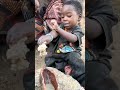 Little Explorer Enjoying His Meal 🥣✨| African Village Life #CuteBaby #SimpleLife #Heartwarming