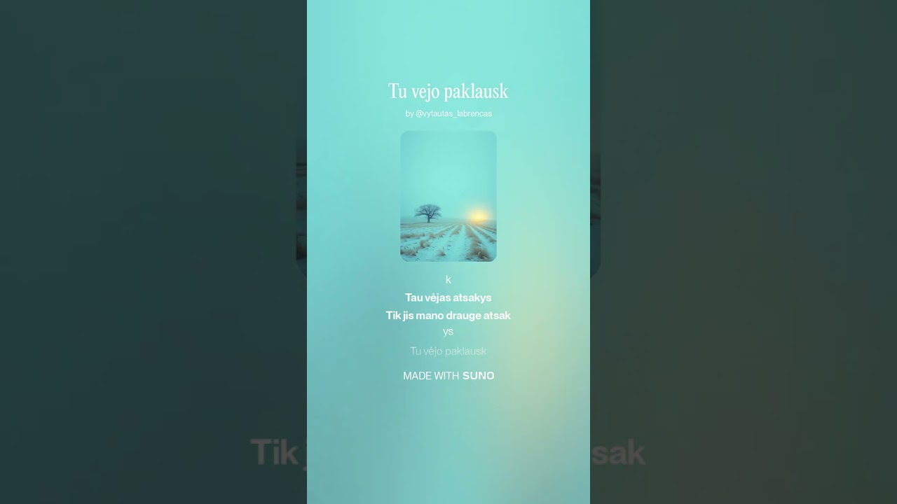 Tu vėjo paklausk V2