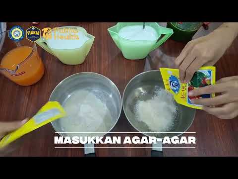 Inovasi Puding Daun Kelor dan Wortel + Fla Buah Naga 