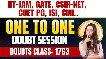 Doubts Class-1763 : JAM, GATE, NET, CUET, ISI, CMI || Ask Me Anything || Mathstats :8810409392
