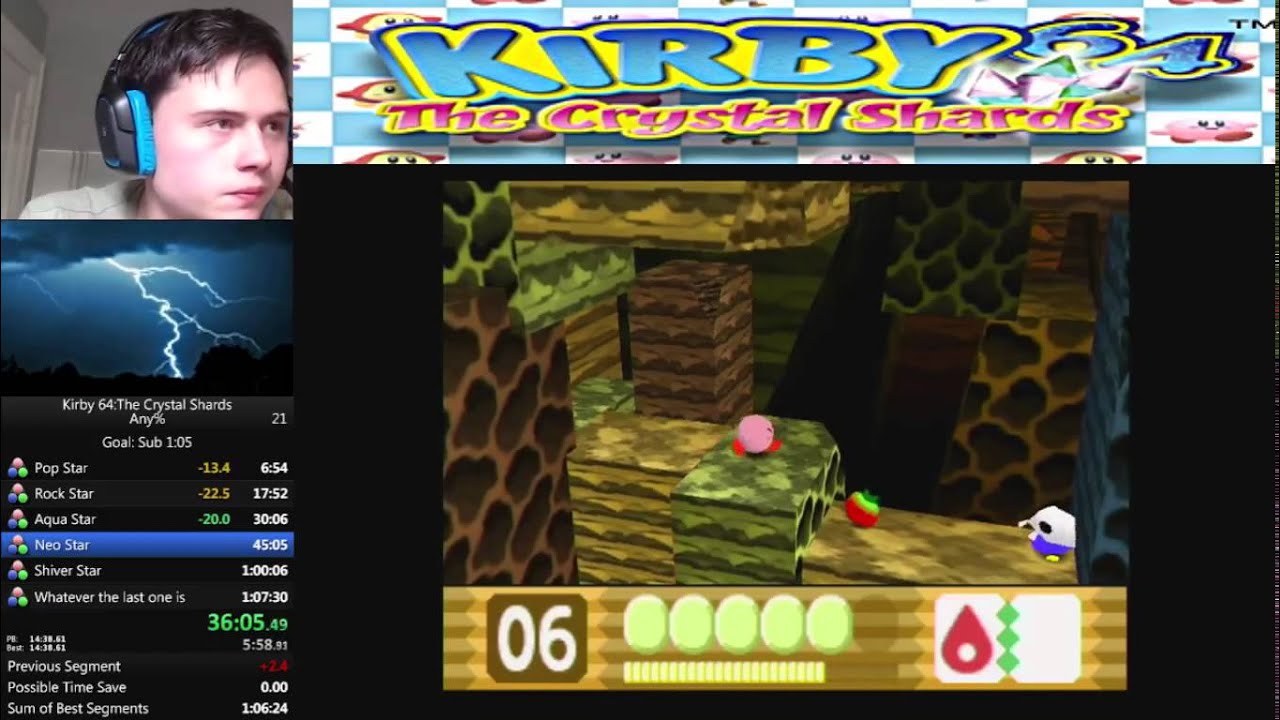 Kirby 64 any% in 