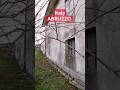 Country house with land for sale in Italy, Abruzzo. Beautiful open view of the village and hills.