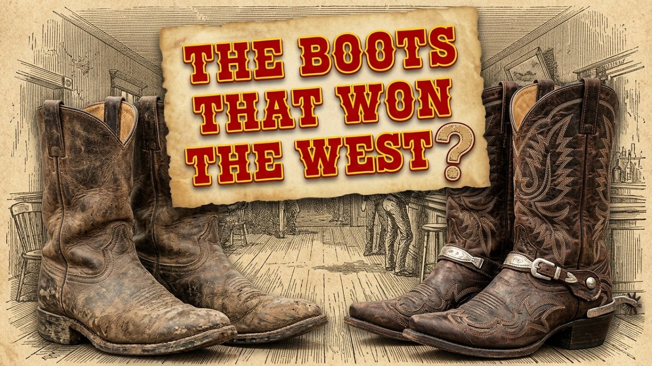 The heel of a working cowboy boot was built underslung, angled forward beneath the arch, and the first time a man wore one it felt off balance, almost...