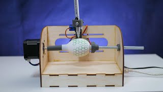 Arduino based CNC machine paints eggs