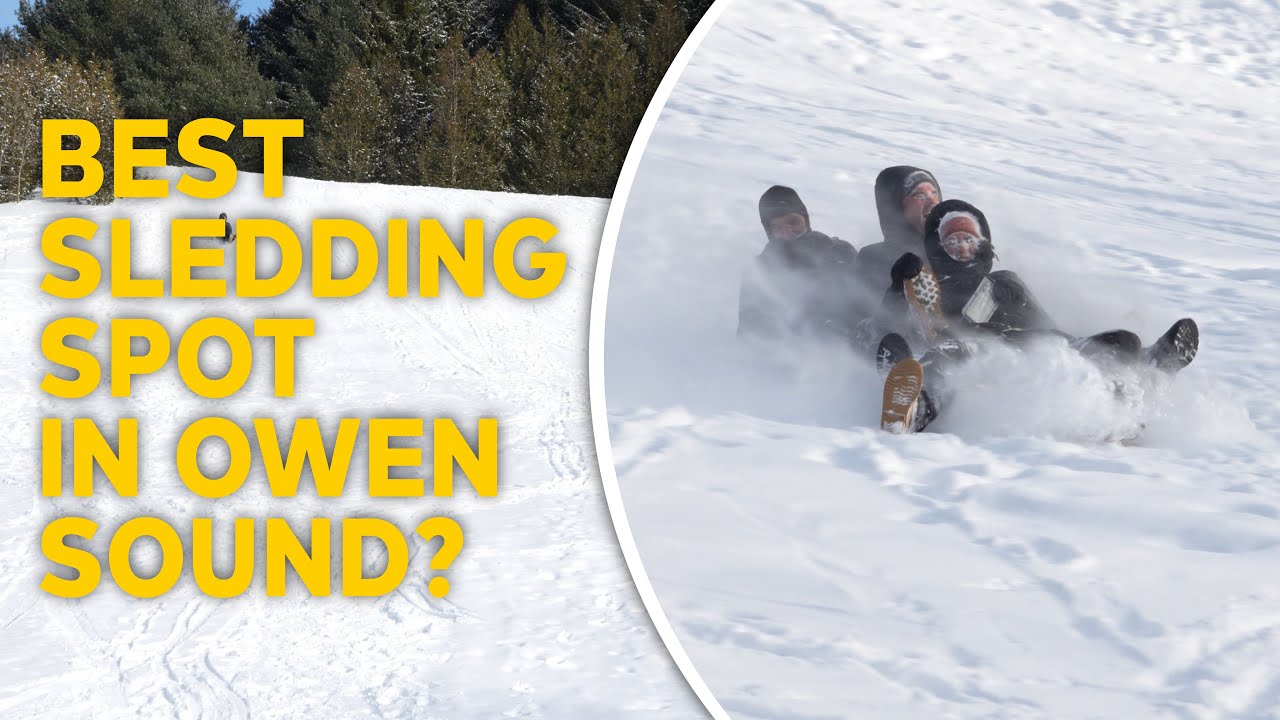 Лучшее место для катания на санках по снегу в Оуэн-Саунде!