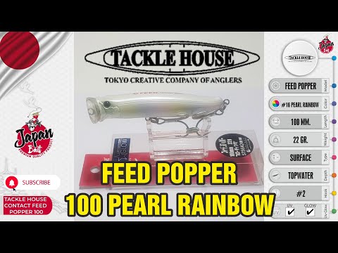 Tackle House Contact Feed Popper 100 #16 Pearl Rainbow (JBS0151T) 