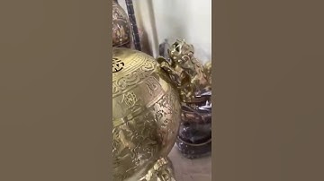 Đỉnh đồng thất lân vờn cầu 90cm cát tút