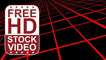 Free Stock Videos - moving rotating red grid on black background 2D animation