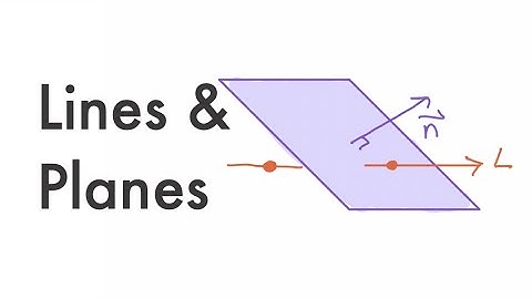 Calculus 3: Lines & Planes 12.5