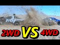 Traxxas Slash 4WD VS 2WD Tag of war Speed test Drag Race etc..