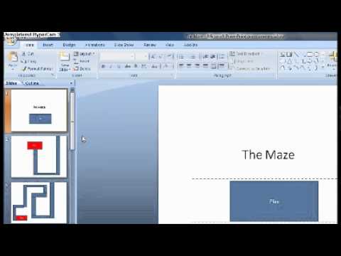 microsoft powerpoint scary maze game youtube powerpoint maze game