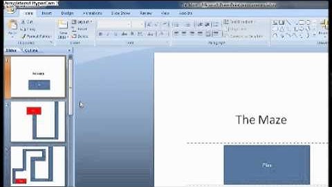 Microsoft Powerpoint scary Maze Game