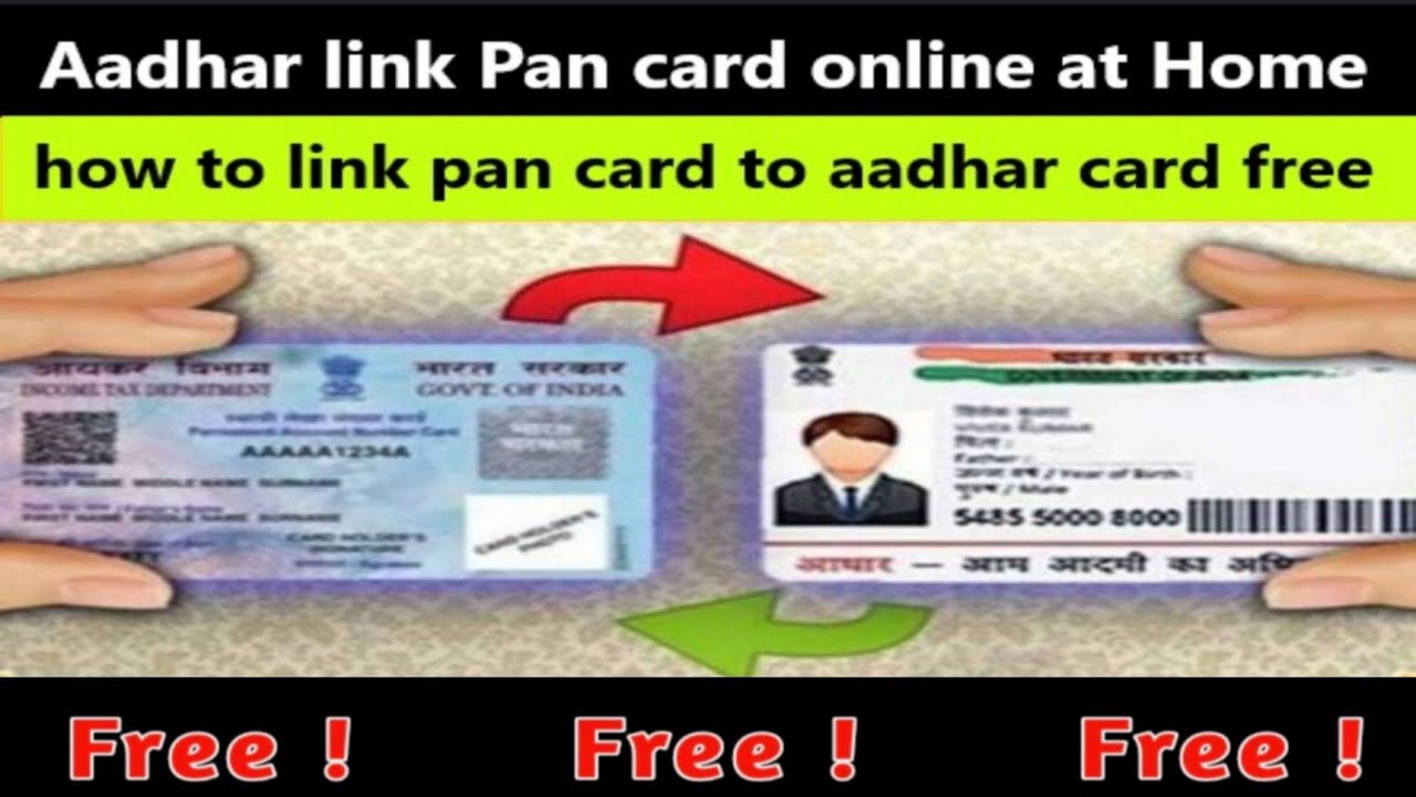 How to link Aadhaar with pan card free online Pan Aadhaar link