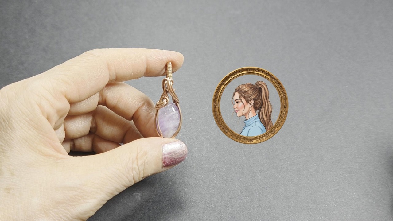 Essa técnica de wire weaving imita um rabo-de-cavalo (e fica perfeita em pingentes)🐎