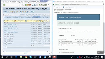 Purchase Order Alerts / Notification Emails via Skybuffer Simple Communication Add-On