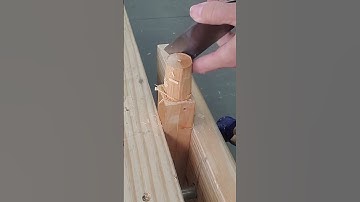 Round Tenon. All Hand Tools. #diy #shorts