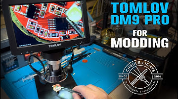 Flashlight Modding Tool: Tomlov DM9 Pro Digital Microscope