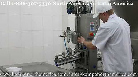 Fully automatic sausage clipper KN 32 with clips in rolls