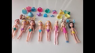 Polly Pocket Barbie Elsa Anna Kıyafet Giydirme Oyunu