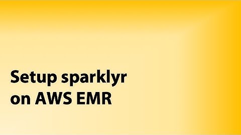 Setup sparklyr on AWS EMR