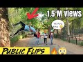 FLIPS IN PUBLIC ! FLIPS REACTION 😮 |  PART 2