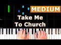 Hozier  take me to church  medium piano tutorial  sheet music