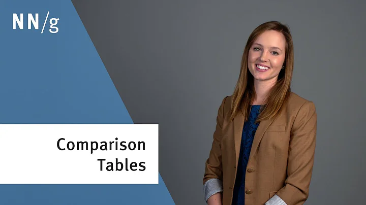 3 Rules for Better Comparison Tables