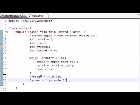 Java Video Tutorial Part 21 | Simple Averaging Program