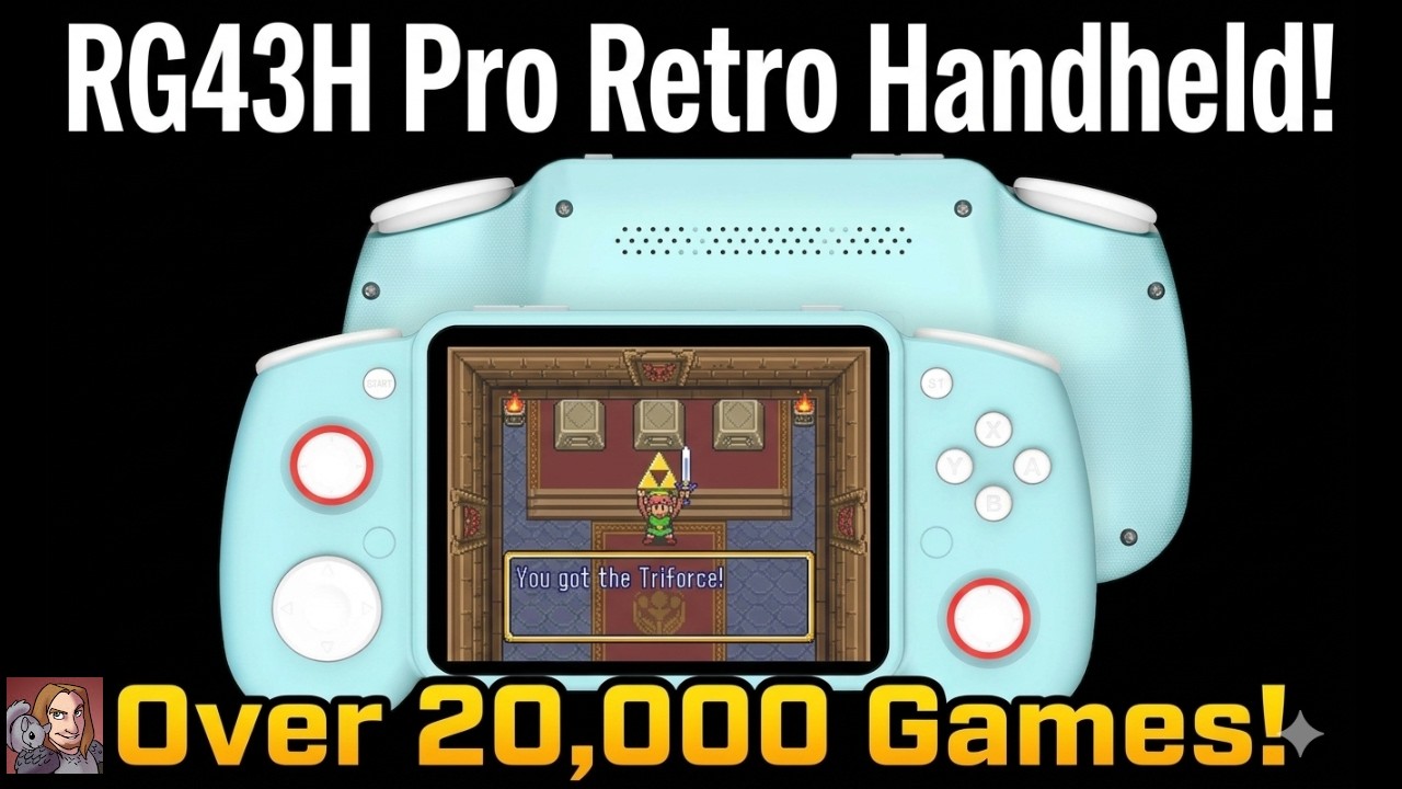 RG43H Pro Retro Handheld Console (By AISLPC){Nintendo, Sega, Atari, PCEngine, Dreamcast, N64, ect)