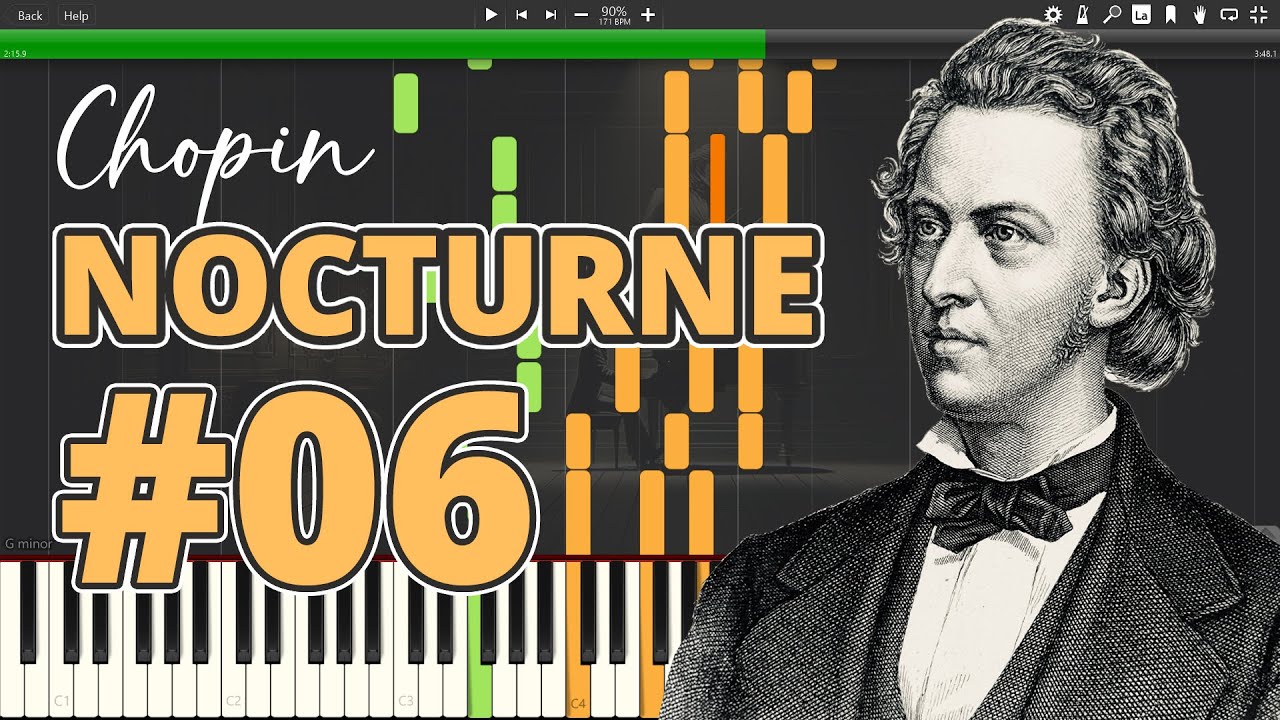 Chopin - Nocturne in G minor, Op. 15, No. 3 - Piano Tutorial - YouTube