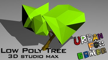 Low poly tree (speed modeling) 3ds max