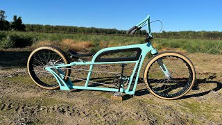 Custom fat tire stretch cruiser “TITAN” hand built custom bicycle