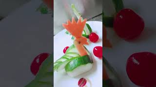 May carving  cucumber  garnering  in very nice pic   es video Achcha Lage tu like share comment kare