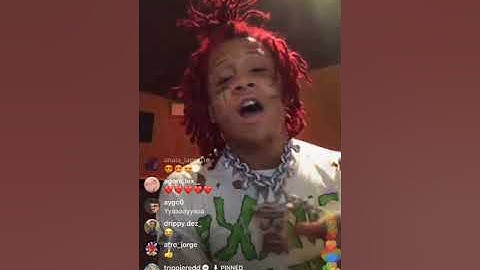 Trippie Redd on IG Live playing his new album “Life’s a Trip”