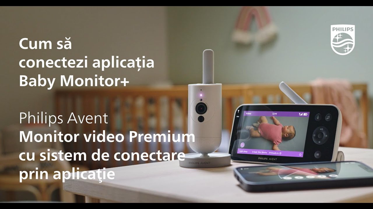 Monitor cu SenseIQ Philips Avent | Cum conectezi aplicația Baby ...