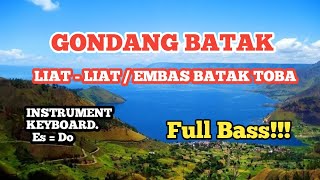 GONDANG BATAK LIAT - LIAT / EMBAS BATAK TOBA. { INSTRUMENT KEYBOARD } Es = Do