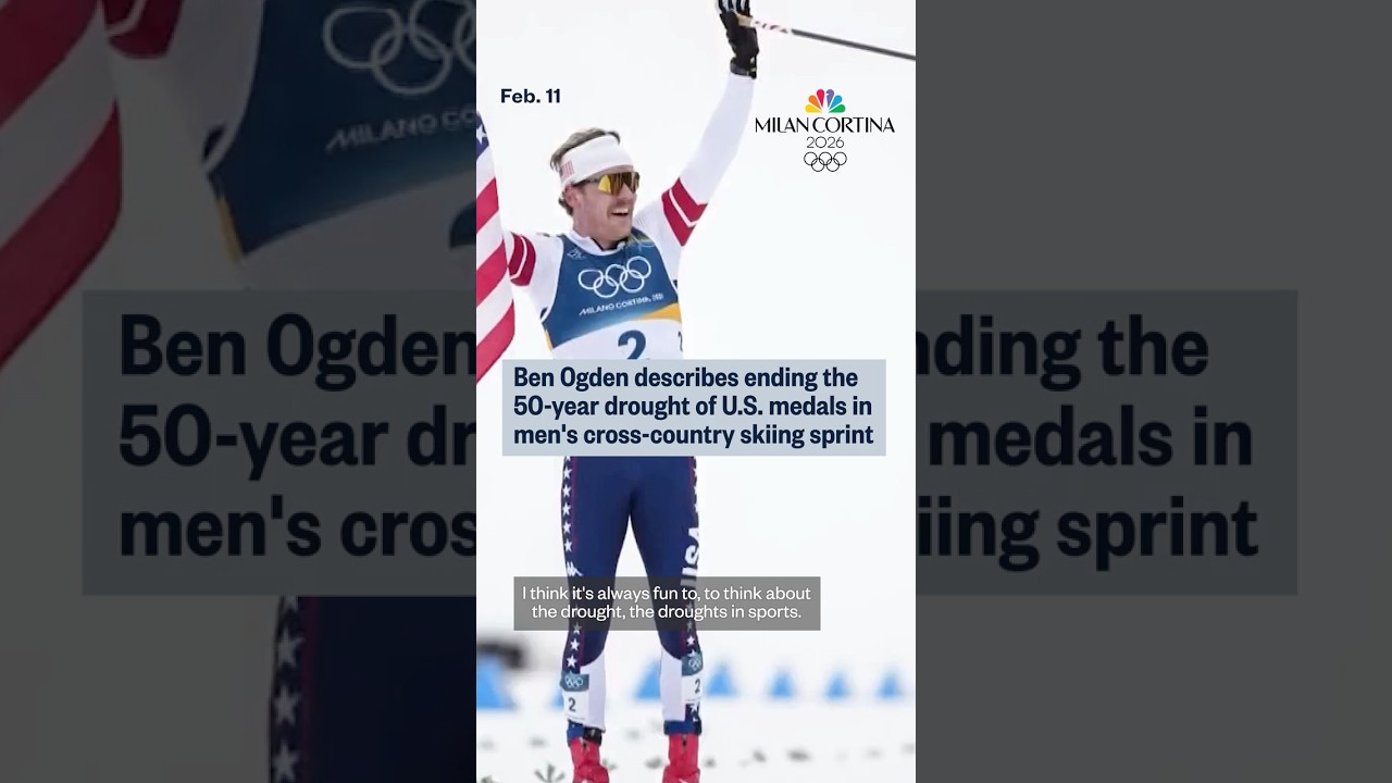 Ben Ogden describes ending the 50-year drought of U.S. medals in men’s cross-country skiing sprint