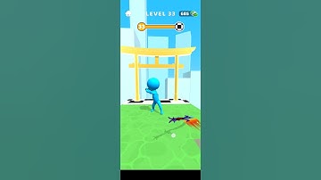 Sword play Level 33 - Ninja Slice Runne‪r‬ Gameplay Solution Walkthrough