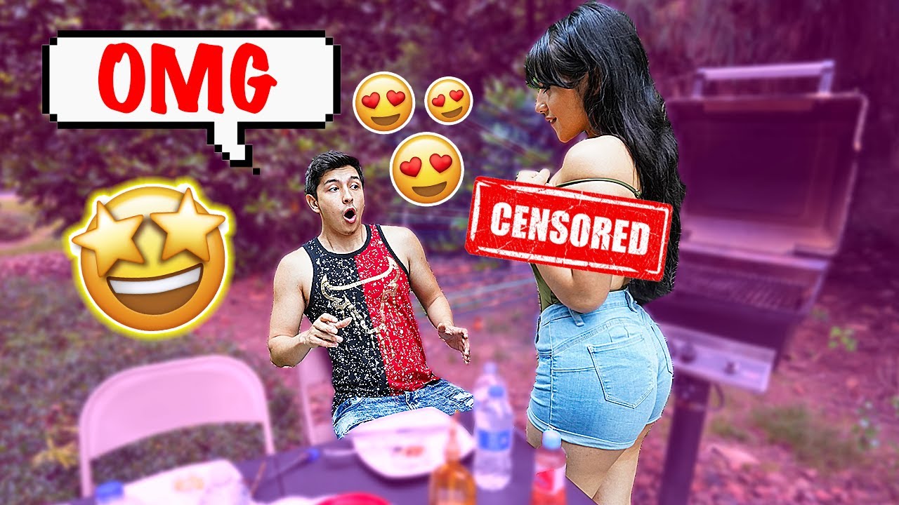 Flashing My Boyfriend Outside In Front Of Our Neighbors! **He Flips Out**