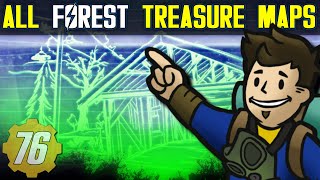 ALL FOREST Treasure Map Locations Guide - Fallout 76