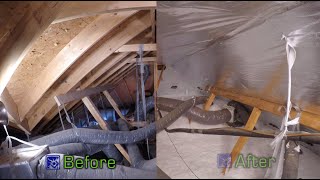 Attic Insulation and Radiant Barrier Installation