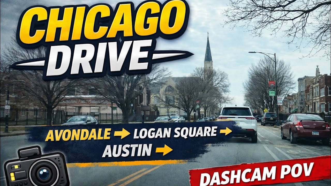 Chicago Drive | Avondale → Logan Square → Austin | Dashcam POV