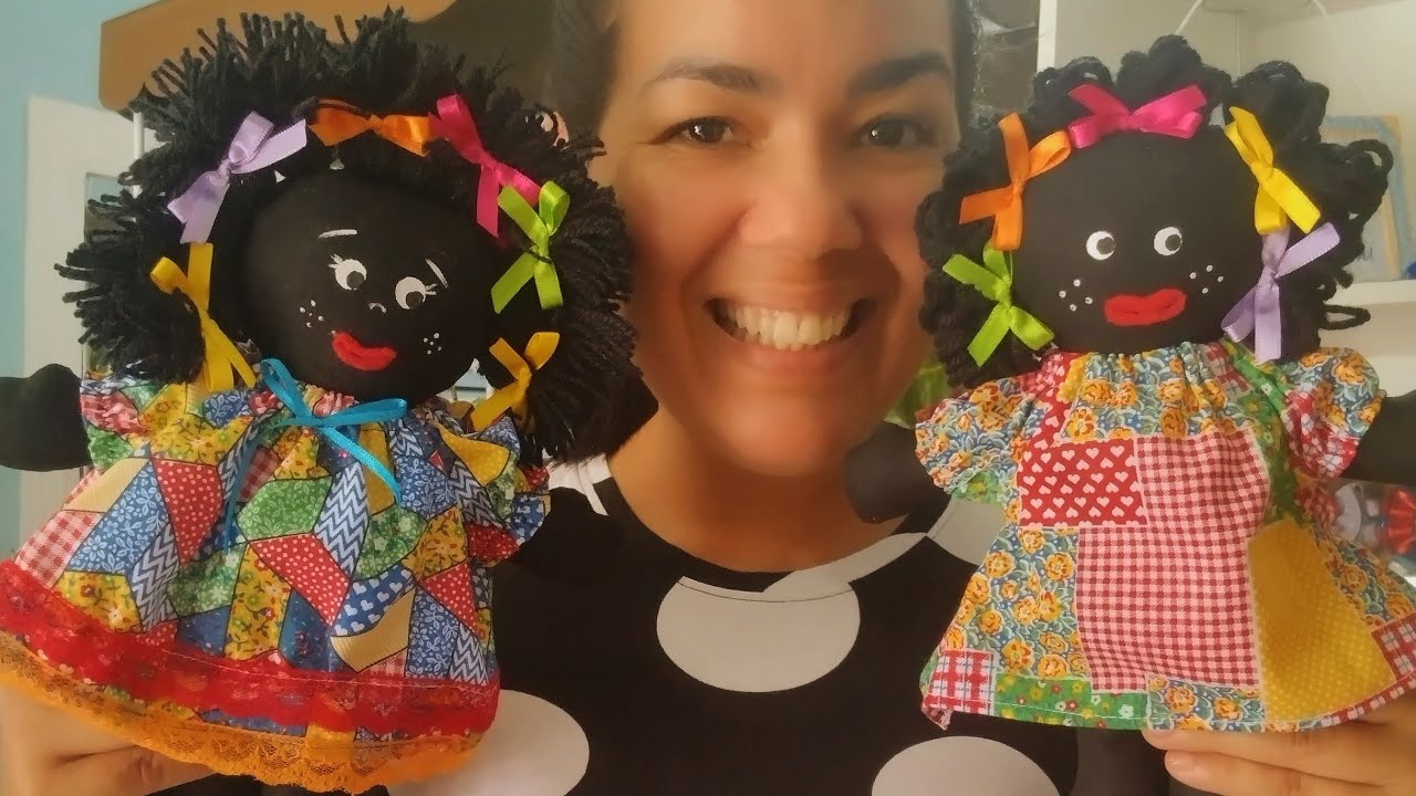 BONECA menina Bonita do Laço de fita 🎀 COM MOLDE GRATUITO NA DESCRIÇÃO 😍